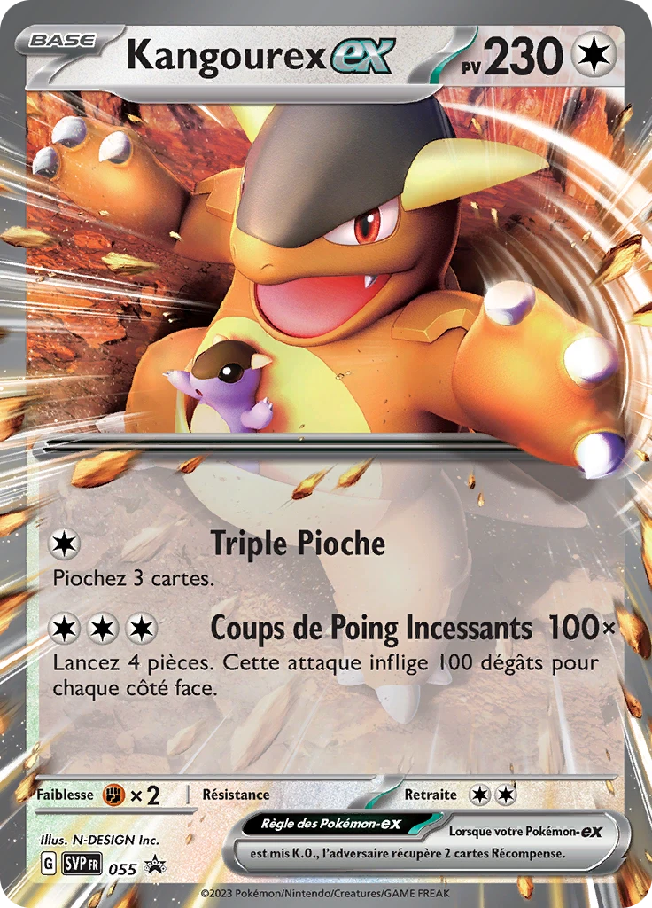 Carte Pokémon Kangourex-ex de l'extension SVP Black Star Promos