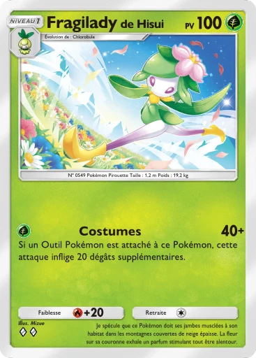 Carte Pokémon Fragilady de Hisui de l'extension Jours Heureux