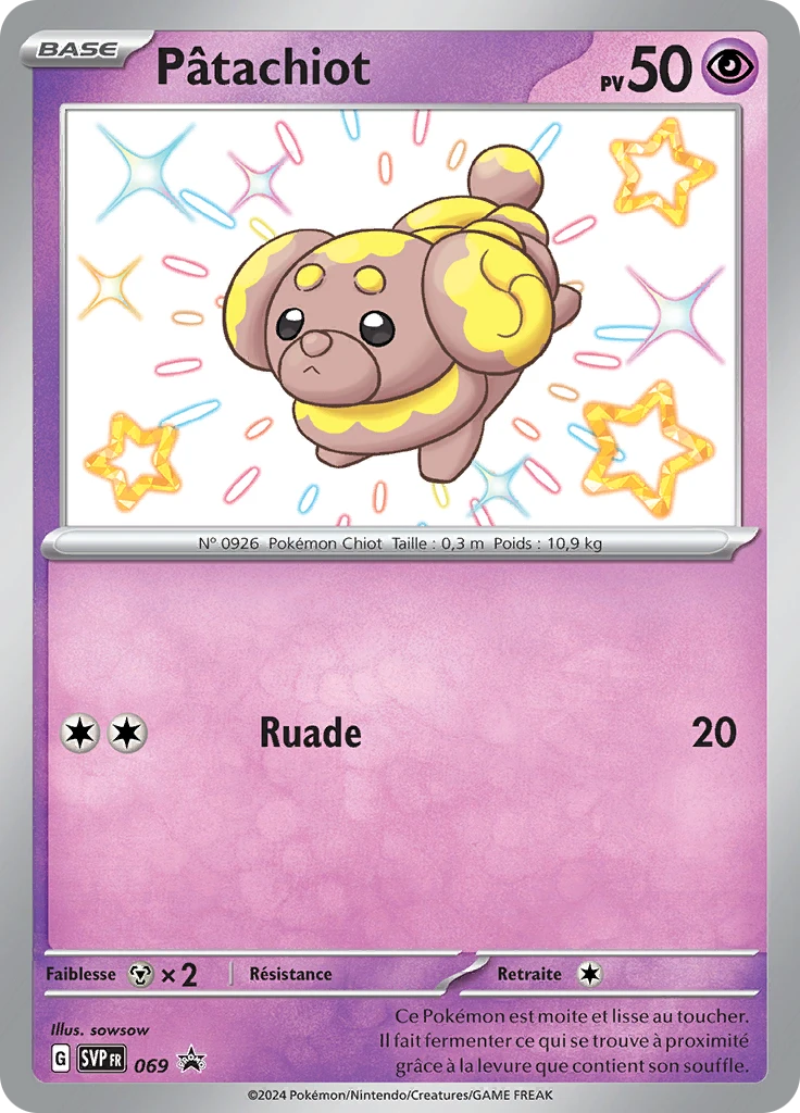 Carte Pokémon Pâtachiot de l'extension SVP Black Star Promos