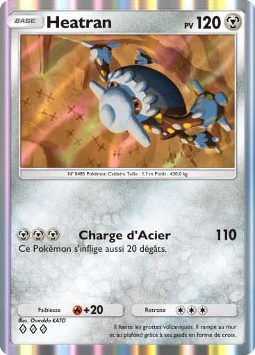 Carte Pokémon Heatran de l'extension Choc Spatio-Temporel