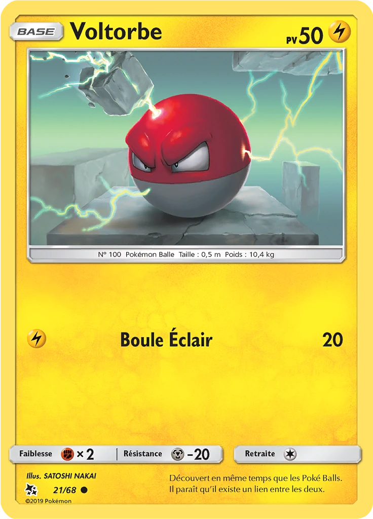 Carte Pokémon Voltorbe de l'extension Destinées Occultes