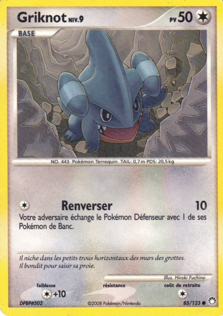 Carte Pokémon Griknot de l'extension Trésors Mystérieux
