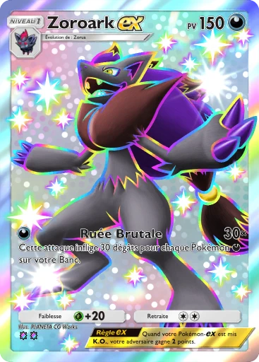 Carte Pokémon Zoroark-ex de l'extension Domination Céleste