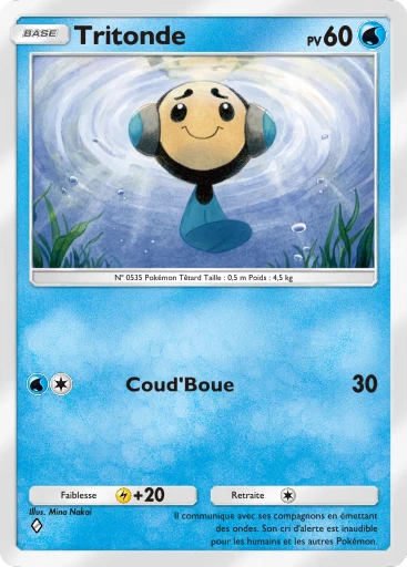 Carte Pokémon Tritonde de l'extension Méga-Ascension