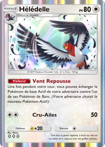 Carte Pokémon Hélédelle de l'extension Parade Onirique