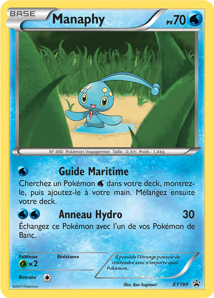 Carte Pokémon Manaphy de l'extension Promo XY