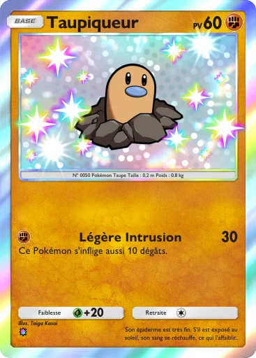 Carte Pokémon Taupiqueur de l'extension Propulsion Paradoxe