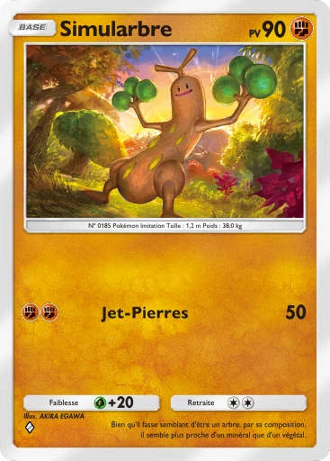 Carte Pokémon Simularbre de l'extension Sagesse entre Ciel et Mer