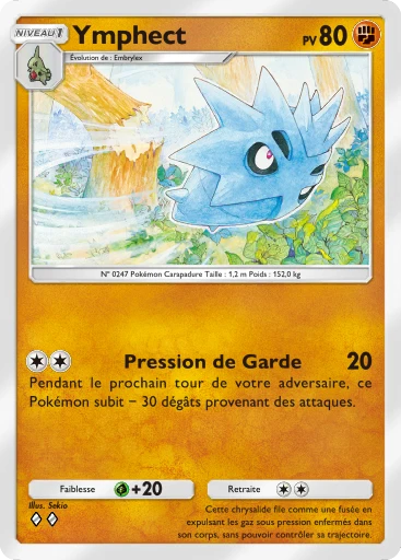 Carte Pokémon Ymphect de l'extension Sagesse entre Ciel et Mer