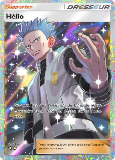 Carte Pokémon Hélio de l'extension Choc Spatio-Temporel