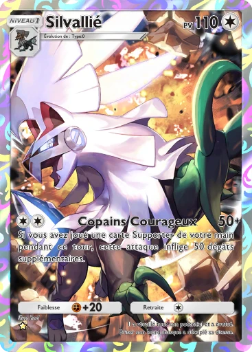 Carte Pokémon Silvallié de l'extension Crise Interdimensionnelle