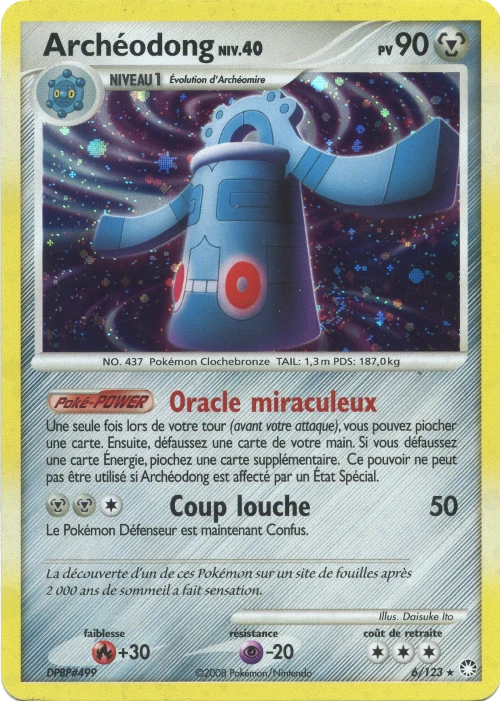 Carte Pokémon Archéodong de l'extension Trésors Mystérieux