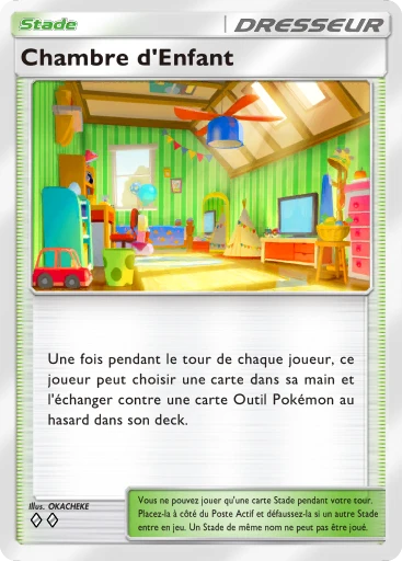 Carte Pokémon Chambre d'Enfant de l'extension Jours Heureux