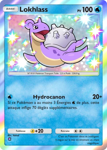 Carte Pokémon Lokhlass de l'extension La Clairière d'Évoli