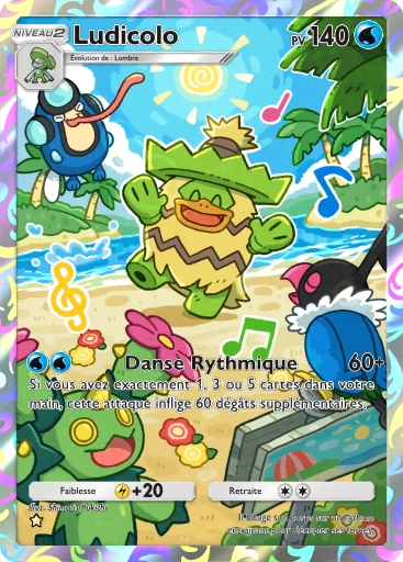 Carte Pokémon Ludicolo de l'extension Méga-Ascension