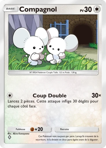 Carte Pokémon Compagnol de l'extension Merveilles de Paldea