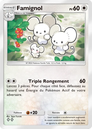 Carte Pokémon Famignol de l'extension Merveilles de Paldea