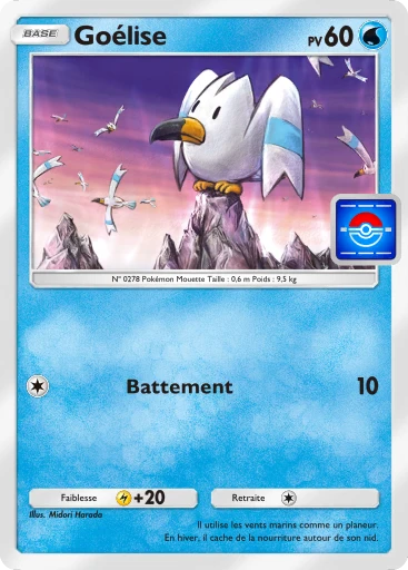 Carte Pokémon Goélise de l'extension Promo-B