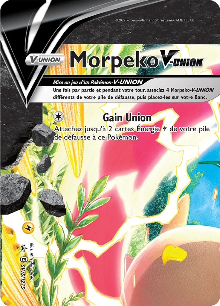 Carte Pokémon Morpeko V-UNION de l'extension Promo SWSH