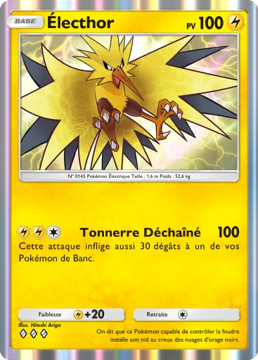 Carte Pokémon Électhor de l'extension Puissance Génétique