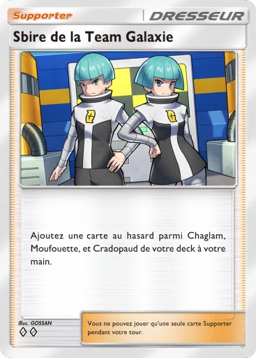 Carte Pokémon Sbire de la Team Galaxie de l'extension Choc Spatio-Temporel
