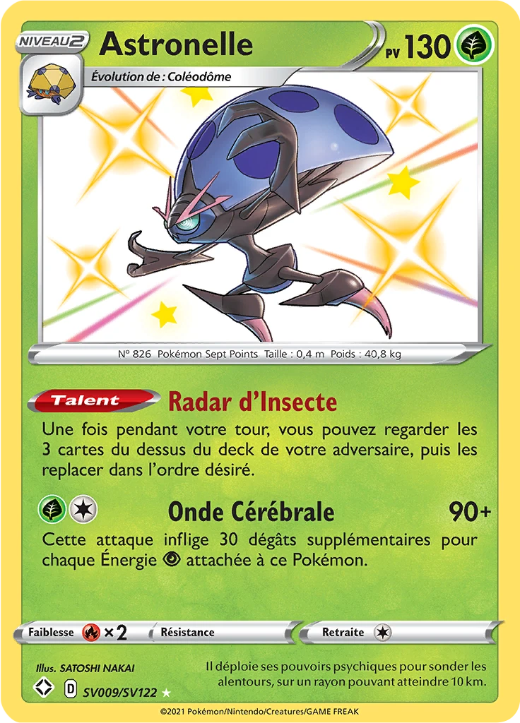 Carte Pokémon Astronelle de l'extension Destinées Radieuses