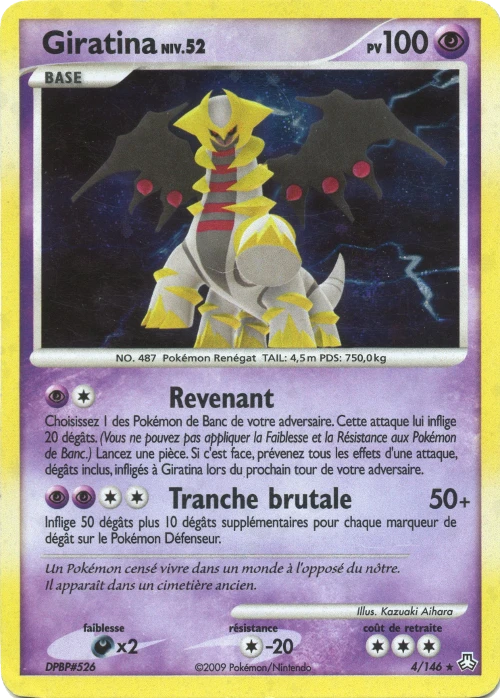 Carte Pokémon Giratina de l'extension Éveil des Légendes