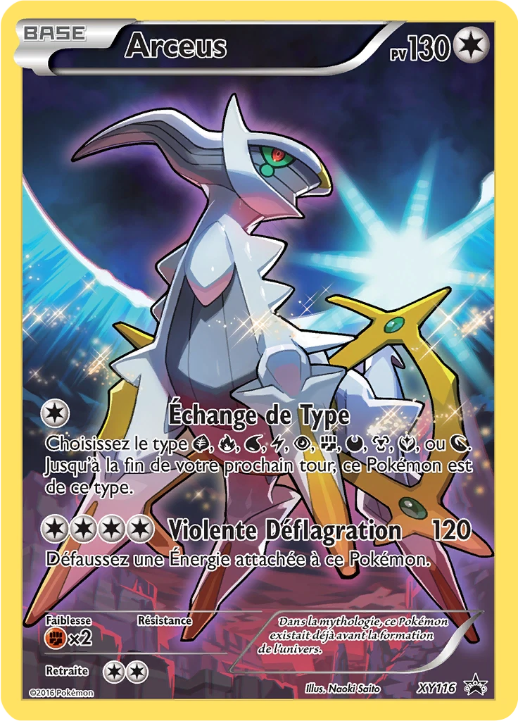 Carte Pokémon Arceus de l'extension Promo XY