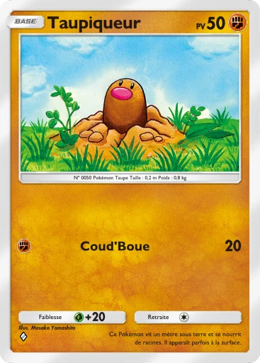 Carte Pokémon Taupiqueur de l'extension Puissance Génétique