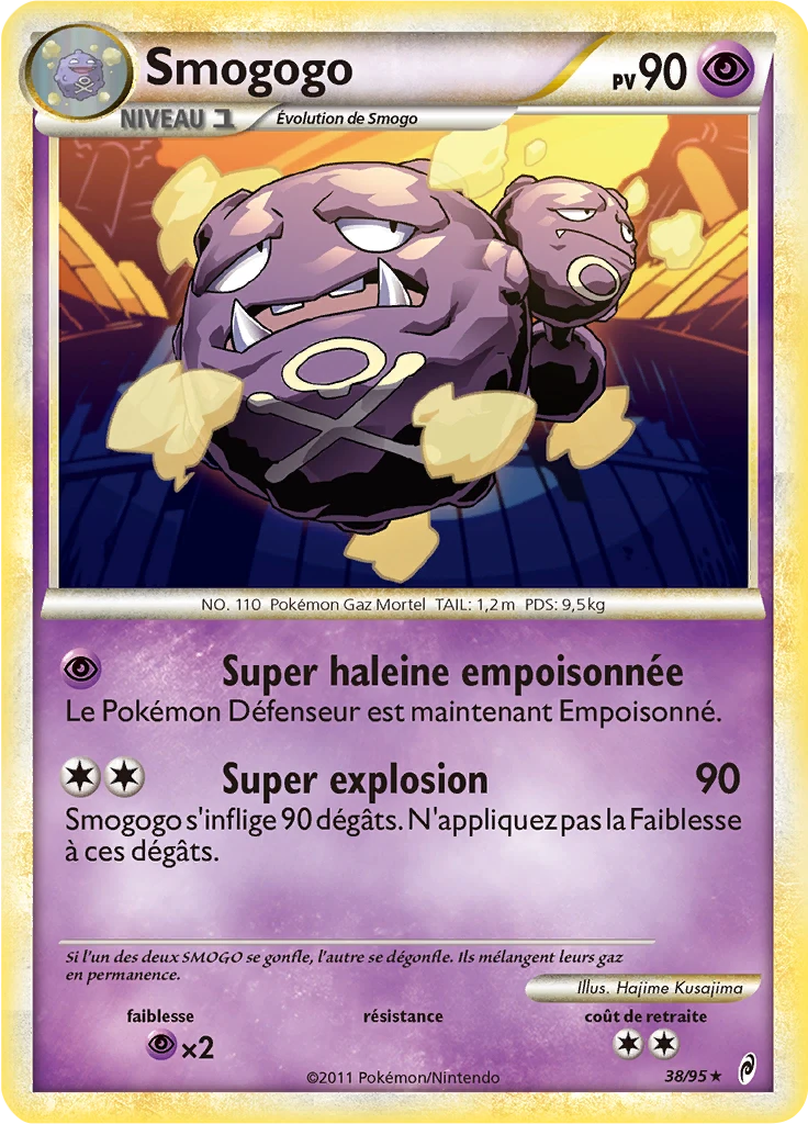 Carte Pokémon Smogogo de l'extension L'appel des Légendes