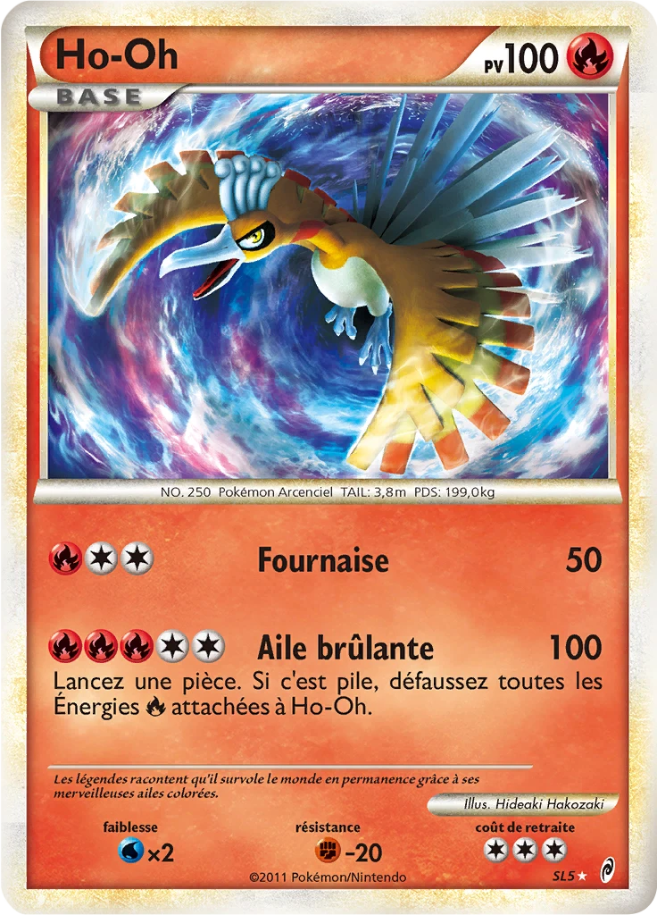 Carte Pokémon Ho-Oh de l'extension L'appel des Légendes