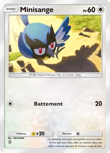 Carte Pokémon Minisange de l'extension Méga-Ascension
