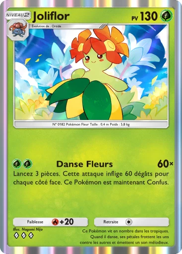 Carte Pokémon Joliflor de l'extension Sagesse entre Ciel et Mer