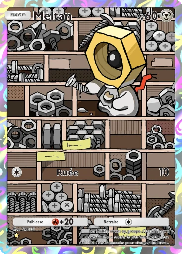 Carte Pokémon Meltan de l'extension Aura Palpitante