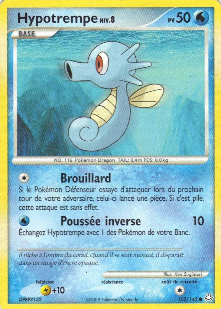 Carte Pokémon Hypotrempe de l'extension Éveil des Légendes