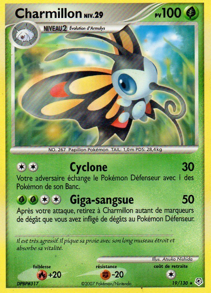 Carte Pokémon Charmillon de l'extension Diamant & Perle