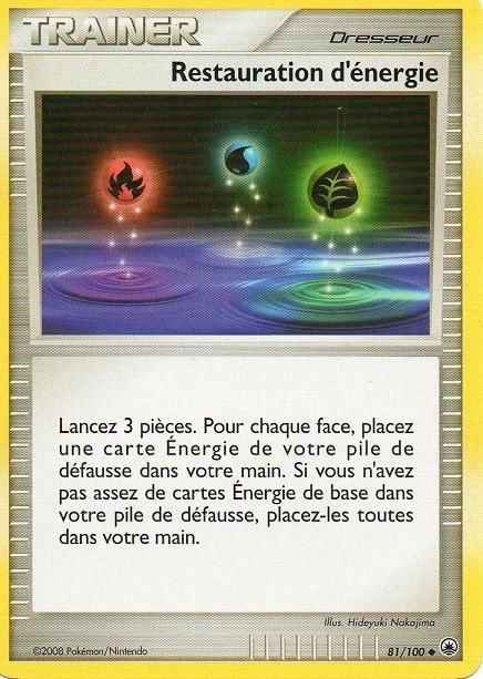 Carte Pokémon Restauration d'énergie de l'extension Aube Majestueuse