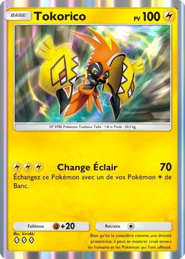 Carte Pokémon Tokorico de l'extension Gardiens Astraux