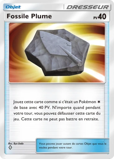 Carte Pokémon Fossile Plume de l'extension Méga-Ascension