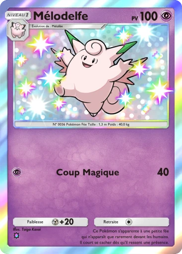 Carte Pokémon Mélodelfe de l'extension Parade Onirique