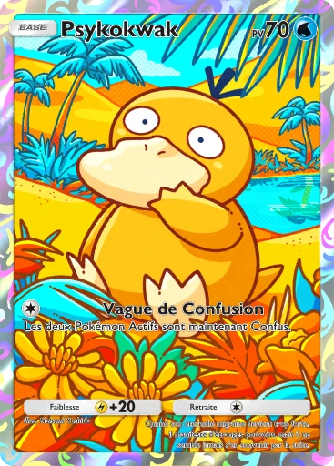 Carte Pokémon Psykokwak de l'extension Promo-B