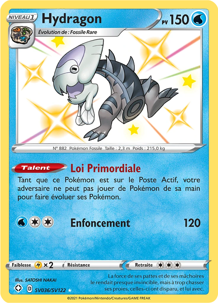 Carte Pokémon Hydragon de l'extension Destinées Radieuses