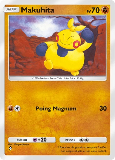 Carte Pokémon Makuhita de l'extension Domination Céleste