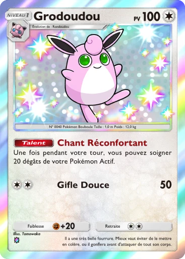 Carte Pokémon Grodoudou de l'extension Gardiens Astraux