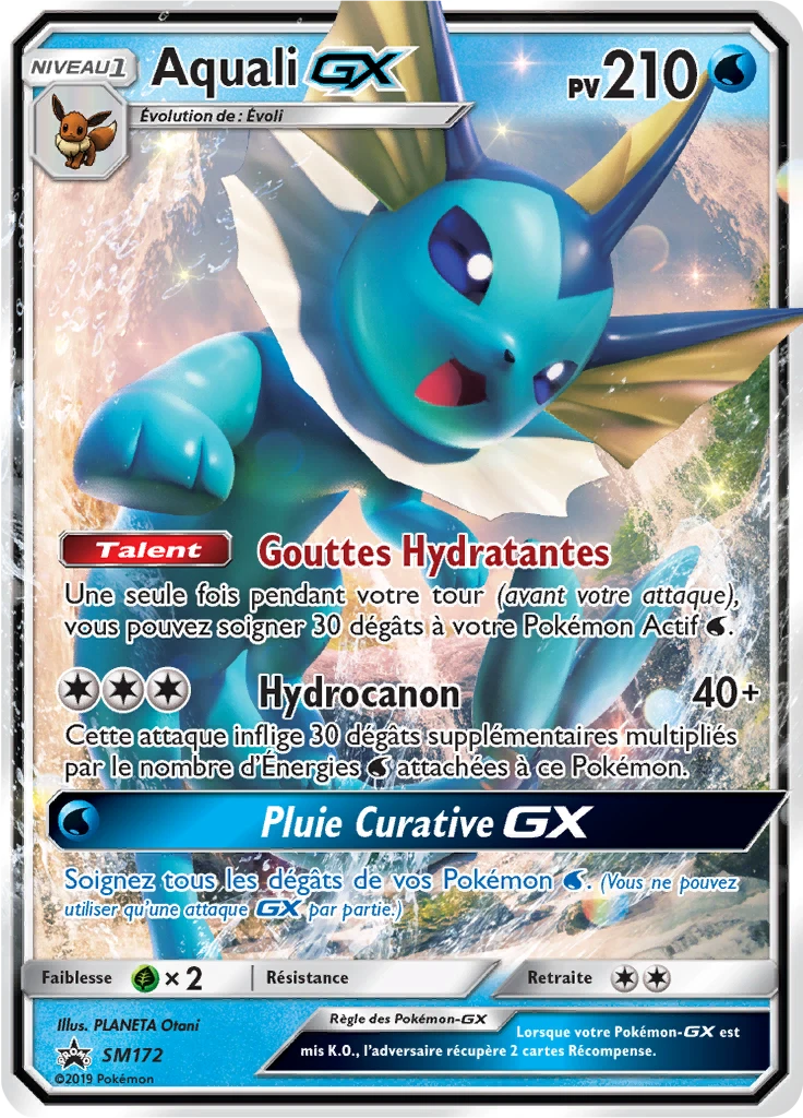 Carte Pokémon Aquali GX de l'extension Promo SM