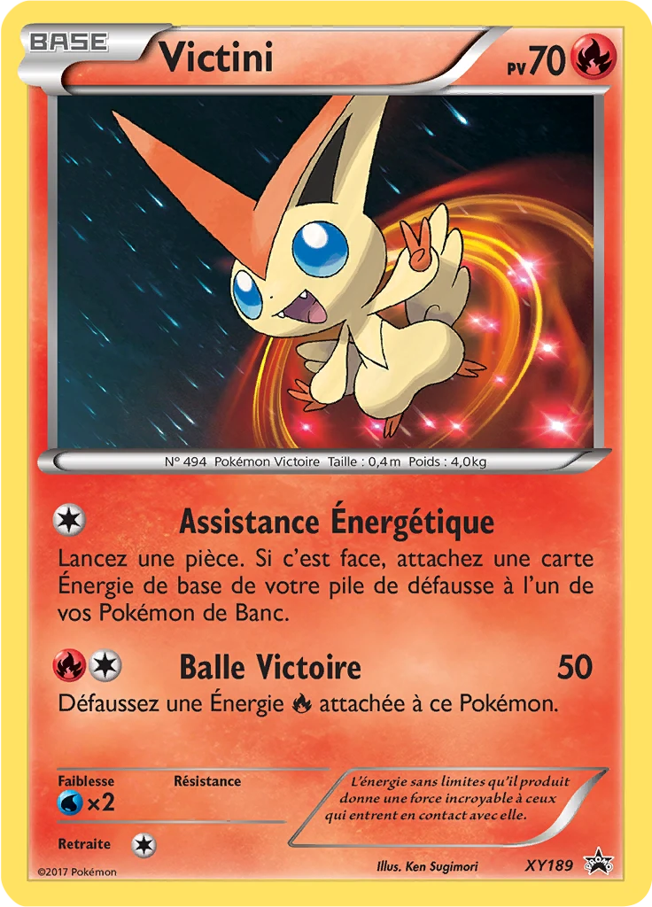 Carte Pokémon Victini de l'extension Promo XY