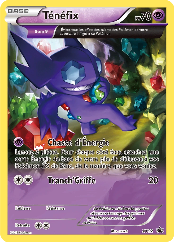 Carte Pokémon Ténéfix de l'extension Promo XY