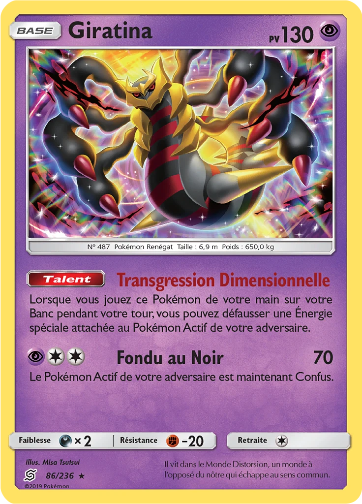Carte Pokémon Giratina de l'extension Harmonie des Esprits