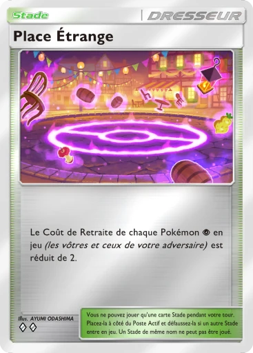Carte Pokémon Place Étrange de l'extension Booster de Luxe Méga