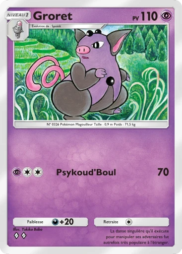 Carte Pokémon Groret de l'extension Gardiens Astraux